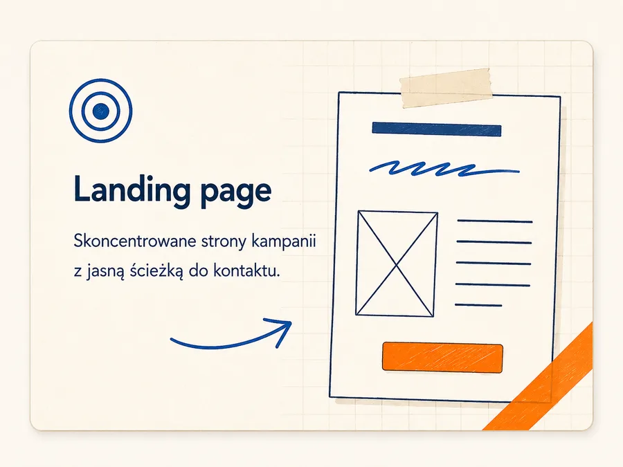 Ilustracja usługi: Landing page
