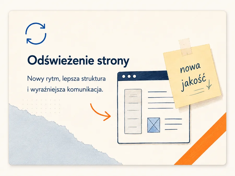 Ilustracja usługi: Odświeżenie strony